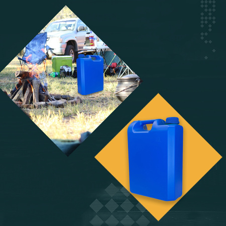 TRAKER Pojemnik kanister na wodę 10L niebieski płaski