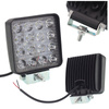 HERMON Lampa robocza prostokątna 16 LED 9-32V 16x3W 107x107x58mm z otworami