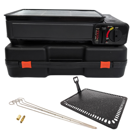 Grill gazowy turystyczny na kartusze / butle gazową