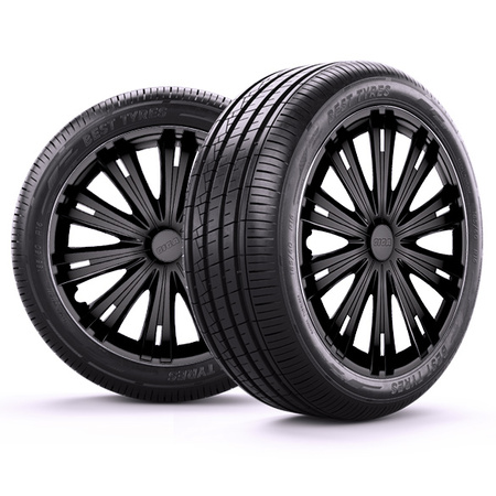 GÓRECKI Kołpaki GIGA BLACK 16”