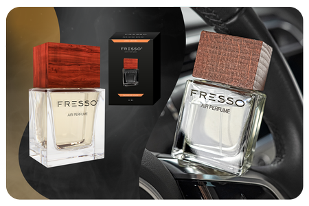 FRESSO Paradise Spark drewniana zawieszka x2 + perfumy samochodowe 50ml