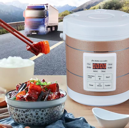 TRAKER Multicooker turystyczny ryżowar samochodowy 3L 220W 12V 24V TIR BUS