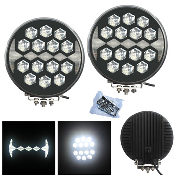 KAMAR Lampa reflektor dalekosiężny drogowy 23 LED z pozycją 12/24V 7480lm 103W, 1,7W x2