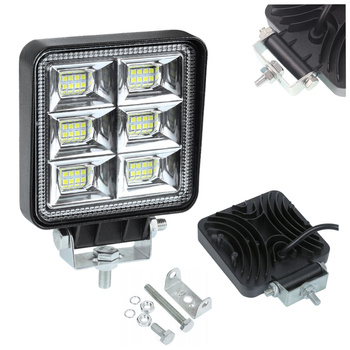 HERMON Lampa robocza halogen LED x48 144W 10-80V 3 rzędy  kwadratowa