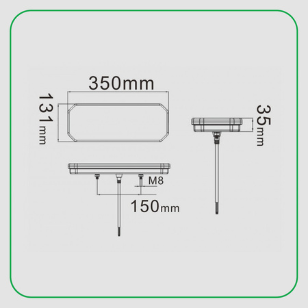 KAMAR Lampa tylna zespolona LED dynamiczny kierunek lewa