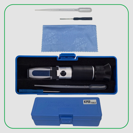 KAMAR Refraktometr tester płynów 4 skale - chłodzenia, spryskiwaczy , AdBlue, elektrolit