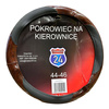 TRAKER Pokrowiec na kierownice TIR ciężarówka 44 - 46cm czarny + drewno