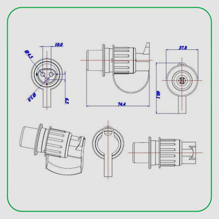 KAMAR Wtyczka 3 PIN 12V