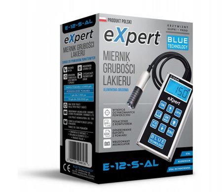Blue Technology Miernik grubości lakieru E-12-S-AL (eXpert) Stal Aluminium Stal Ocynkowana 0-2000 µm