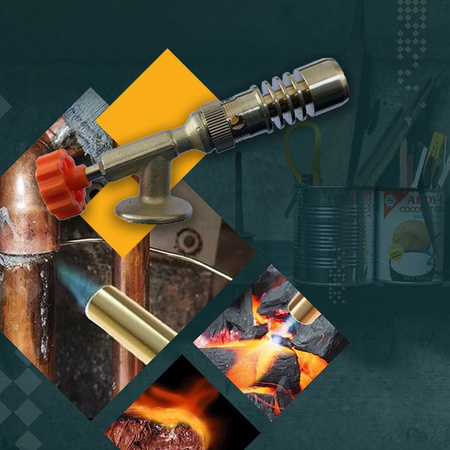 ELICOTECH Palnik gazowy RK-5003C gwint 7/16 x1 +  ELICOCAMP Kartusz Gazowy 500g x3