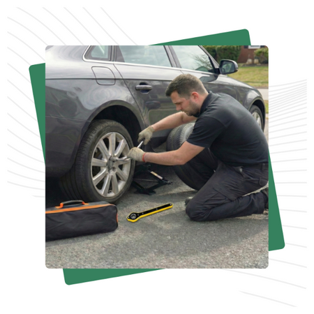 Podnośnik samochodowy trapezowy 1,5T + klucz do kół 17 19 21 23mm + torba