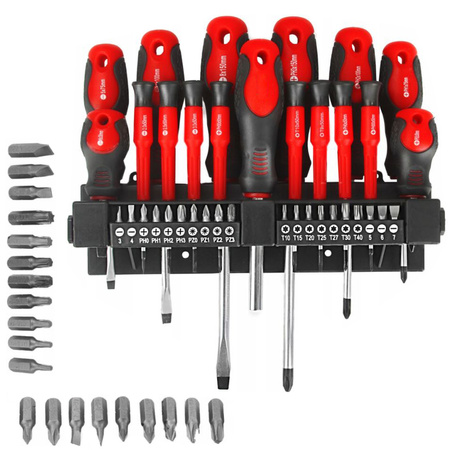 HERMON Zestaw Śrubokrętów wkrętaków precyzyjnych bitów 36 elementów + stojak