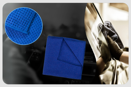 Deturner Waffle Glass Microfiber mikrofibra waflowa do szyb 40x40cm