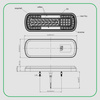 KAMAR Lampa tylna zespolona LED x64 dynamiczny kierunek 12/24V x2 zestaw