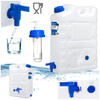 SimplyCan Pojemnik na wodę pitną 20L ATEST kanister z kranikiem (max. 22L)  + SimplyCan Dozownik mydła do kanistra 150 ml DIN61