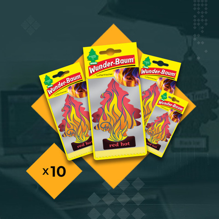 WUNDER-BAUM Drzewko zapachowe Red Hot x10