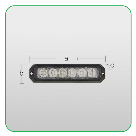 KAMAR Lampa ostrzegawcza stroboskop 6x LED R10