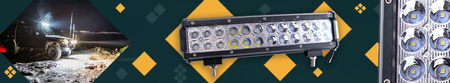 HERMON Panel lampa robocza LED x24 72W 12V 24V 30cm led bar