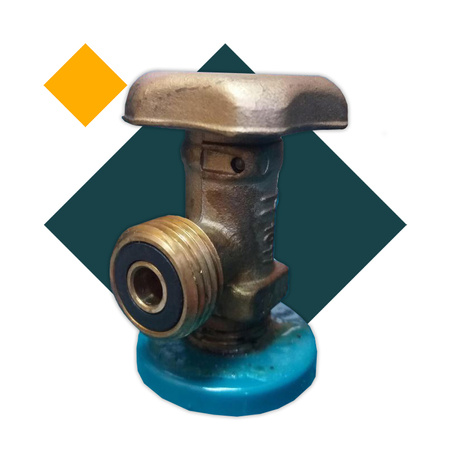 VITKOVICE MILMET Butla gazowa 5kg 12,3l z kołnierzem przyłącze W21,8 1/2'' z boku PROPAN - BUTAN, LPG