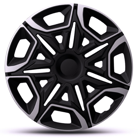 GÓRECKI Kołpaki samochodowe VARIDO silver black 16"