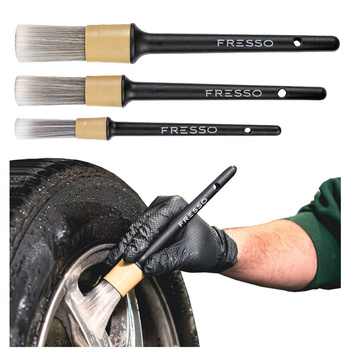 Fresso  zestaw 3 pędzelków detailingowych Detailing Brush NO.8/12/16 ( 17, 24, 30mm)