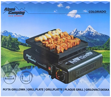 ALPEN CAMPING Nakładka grillowa COLORADO 26cm x 23cm