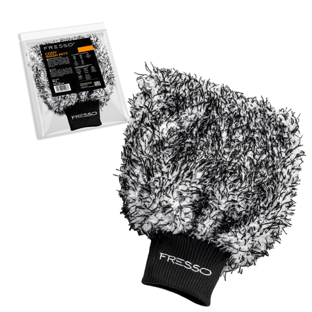 FRESSO Shampoo Premium szampon samochodowy 0,5L + FRESSO Rękawica z mikrofibry Cody Wash Mitt 19x28 cm , 90 g/m2 + FRESSO Ręcznik do osuszania Ashton Drying Towel 90x60 cm , 600 g/m2