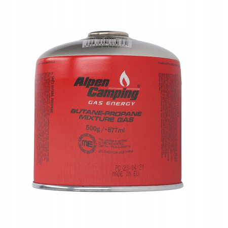 ALPEN CAMPING Kartusz Gazowy IK008 877ml 500g x4