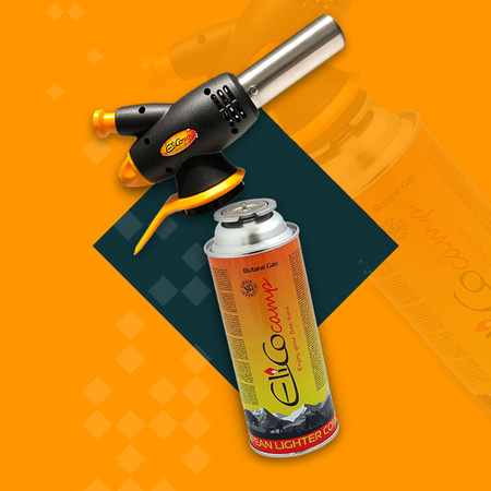 ELICOTECH Palnik gazowy wielofunkcyjny RK‑3110 x1 + ELICOCAMP Kartusz Gazowy 220g x7