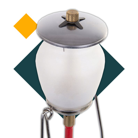 AG Lampa gazowa turystyczna na butlę KINGA3 0,6kW + VITKOVICE MILMET Butla gazowa turystyczna 1kg 2,4l przyłącze 3/8'' od góry PROPAN - BUTAN, LPG