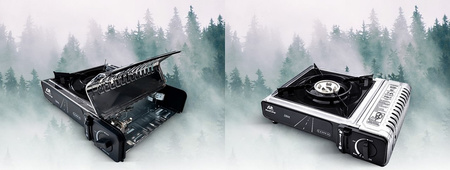 MaxiCamp Kuchenka turystyczna gazowa na kartusz INOX