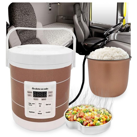Multicooker turystyczny ryżowar samochodowy 1,6l 180W 12V 24V