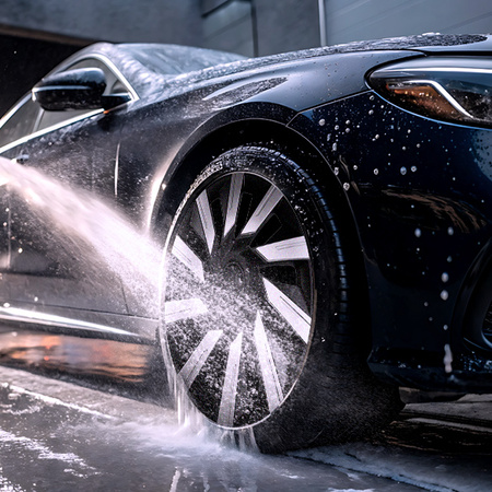 GÓRECKI Kołpaki samochodowe TECNA silver black 16"