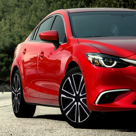 GÓRECKI Kołpaki GTR CARBON SILVER BLACK 16"