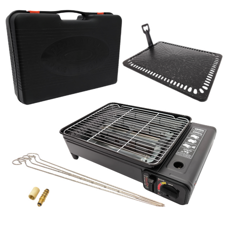 Grill gazowy turystyczny na kartusze / butle gazową