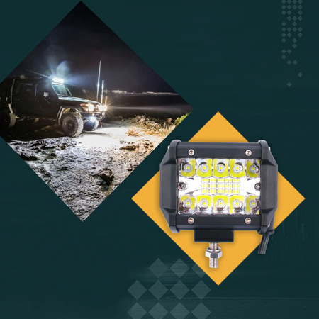 HERMON Panel lampa robocza LED x20 60W 12V 24V szperacz halogen