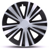CARFIELD Kołpaki samochodowe SPIN srebrno czarne 16" x4