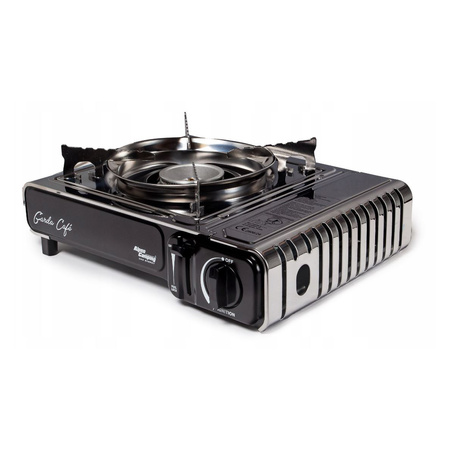 ALPEN CAMPING Kuchenka turystyczna GARDA CAFE gazowa na kartusz stal nierdzewna