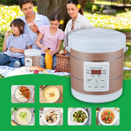 Multicooker turystyczny ryżowar samochodowy 1,6l 180W 12V 24V