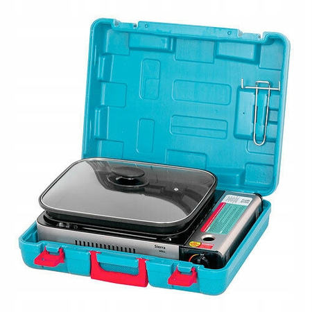 ALPEN CAMPING Grill turystyczny SIERRA K2000 x1 + ALPEN CAMPING BRYTFANNA DO GRILLA SIERRA x1