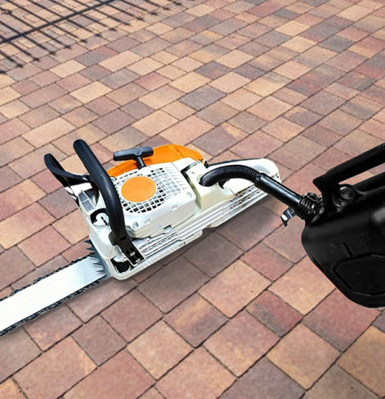 BREMHER Kanister na paliwo 10L plastikowy + lejek HOMOLOGACJA czarny