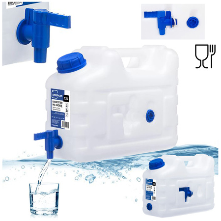 SimplyCan Prysznic turystyczny bezprzewodowy z akumulatorem Water2go + Pojemnik na wodę pitną 10L ATEST kanister z kranikiem (max. 12L)