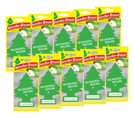 WUNDER-BAUM Drzewko zapachowe Green Apple / Gruner Apfel / Zielone Jabłuszko x10