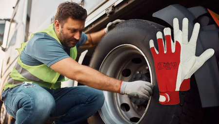 ART.MAS Rękawice ochronne robocze RTOP-EX kat. 2 skóra licowa kozia r. 9 x12