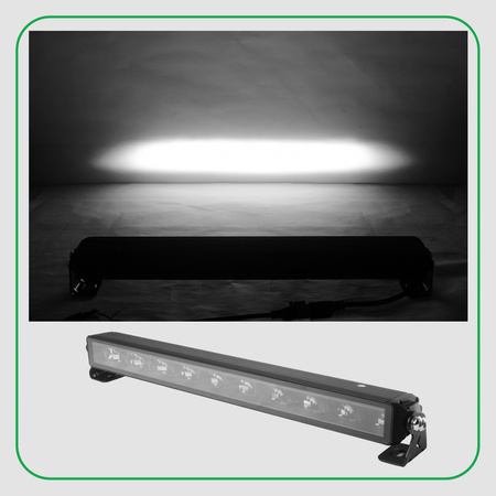 KAMAR Lampa reflektor dalekosiężny drogowy listwa 46 LED + jazda dzienna 12/24V 5730lm 65W, 16lm 10W