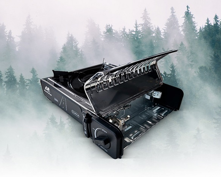 MaxiCamp Kuchenka turystyczna gazowa na kartusz INOX