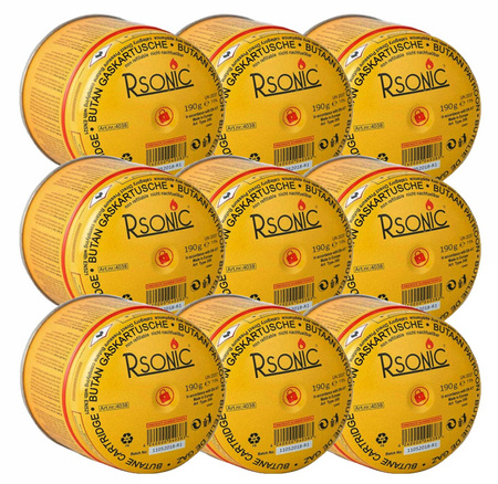 RSONIC Kartusz Gazowy 400ml 190g x9