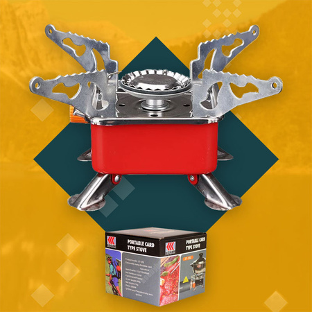 HAPPY HOME Mini Kuchenka turystyczna gazowa + TIROSS Kartusz Gazowy TS700 400ml 227g x8