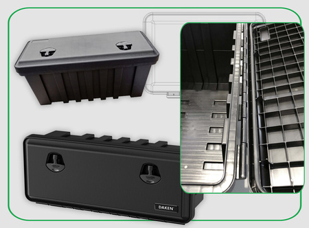 DAKEN Skrzynka narzędziowa JUST  900x367x300 58l / 50kg