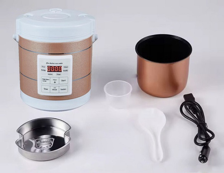 Multicooker turystyczny ryżowar samochodowy 1,6l 180W 12V 24V
